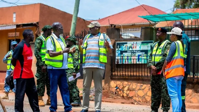 Lt Gen Kavuma Praises Wazalendo Investments for Quality Road Works — photograph supplied by Nile Post