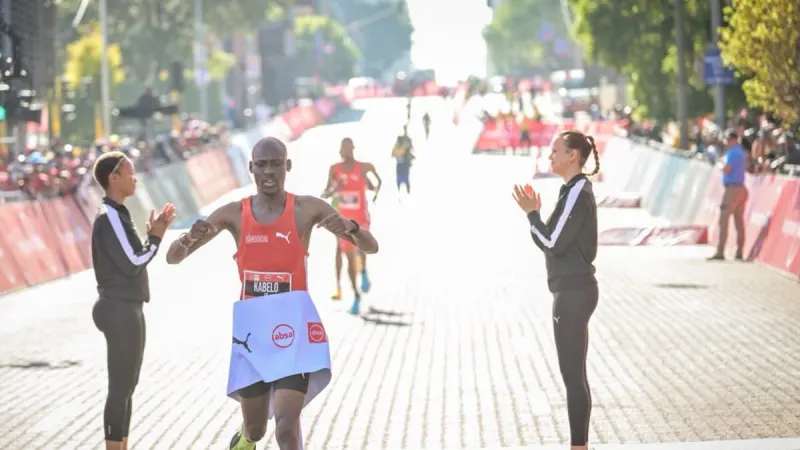 Mulaudzi defends his Absa Run Your City title in Joburg — photograph supplied by SowetanLIVE