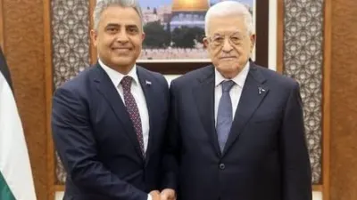 Egyptian ambassador to Ramallah presents credentials to Palestinian president — Egypt Independent