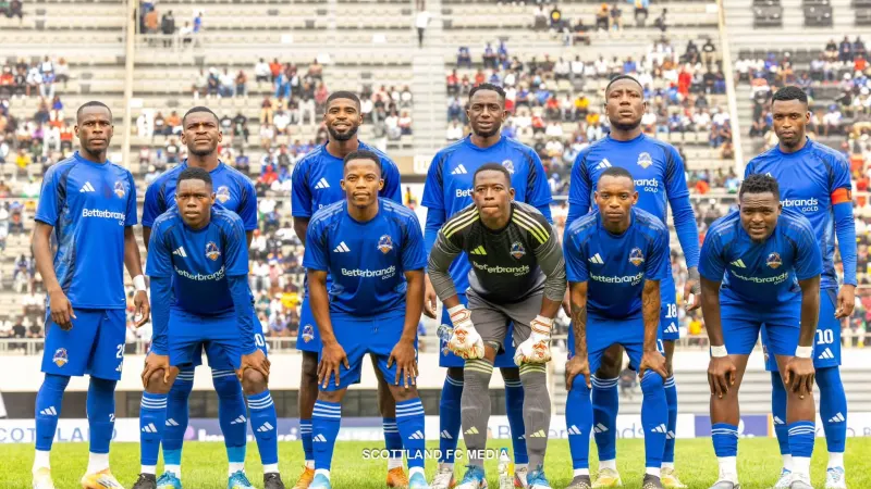Scottland FC eliminates Nsingizini FC to book a place in the second round of CAF Champions League — photograph supplied by New Zimbabwe