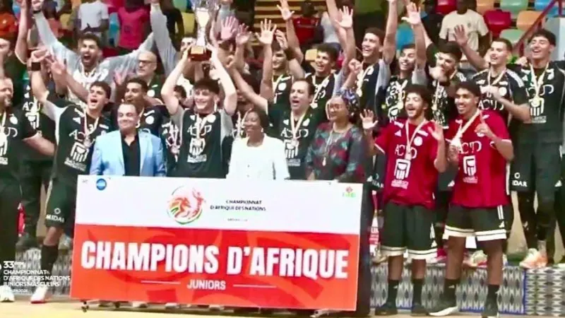 Egypt’s youth handball team crowned African champions after defeating Tunisia — photograph supplied by Egypt Independent