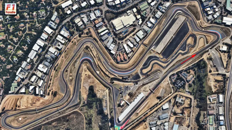 Formula One tracks of questionable safety — photograph supplied by Mail & Guardian