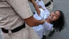 Indian police accused of sexual harassment against journalists at protest — BBC World