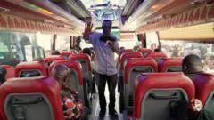 Why pastors may not be seen - or heard - preaching on Ghana's buses for much longer — photograph supplied by BBC World