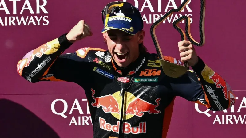 Acosta takes first victory at Austrian MotoGP — photograph supplied by HeraldLIVE