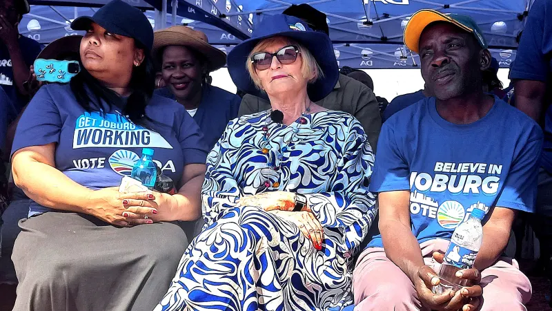 LOCAL ELECTIONS 2026: Zille is targeting the ANC’s heartland in Joburg, but voters are doubtful — photograph supplied by Daily Maverick
