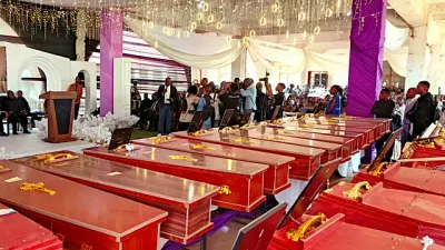 Mass funeral in Bukavu for 26 children killed in DR Congo school blaze — Africanews