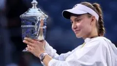 From struggling to walk to lifting trophy - how Rybakina triumphed — BBC Sport