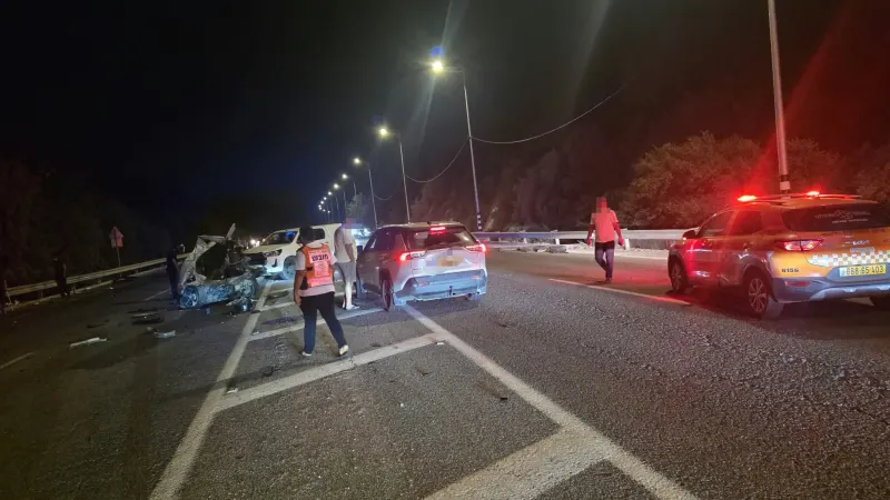 One killed, one seriously injured in latest among series of fatal road accidents in Israel — photograph supplied by Jerusalem Post