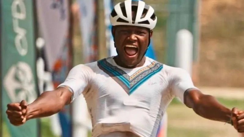 GOING PLACES: On a borrowed bike, Siya Ntsele shows what grit and talent can achieve — photograph supplied by Daily Maverick