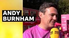 Prime Minister Andy Burnham on competing at Great North Run — photograph supplied by BBC Sport