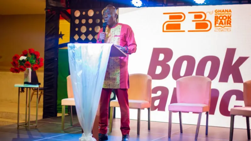 Prof. Kwofie urges publishers to use indigenous knowledge systems to decolonise AI — photograph supplied by MyJoyOnline