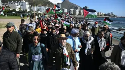 IN PICS: Galloway and Ridley join thousands at Cape Town Palestine march — IOL