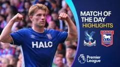Flemming's late strike earns Ipswich win over 10-man Crystal Palace — BBC Sport