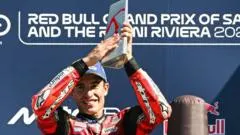 Marquez moves top with MotoGP win in San Marino — BBC Sport