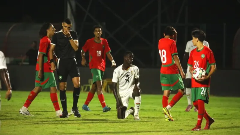 Morocco strike late to overcome 10-man Black Starlets — photograph supplied by MyJoyOnline