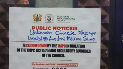 Three Chinese-operated massage spas shut down in Ashanti Region over licensing breaches — MyJoyOnline