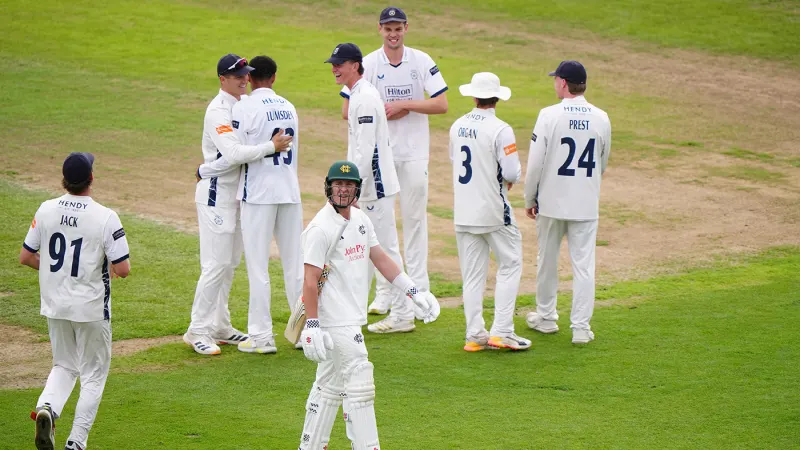 Nottinghamshire strike back after Lumsden's five on 19-wicket day — photograph supplied by ESPNcricinfo