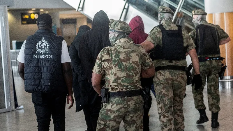 South Africa extradites to US six suspected members of Black Axe gang — photograph supplied by Sunday World