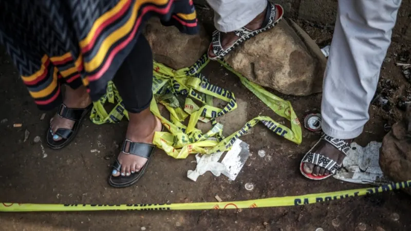 Lwandle community demands answers after mass shooting — photograph supplied by eNCA