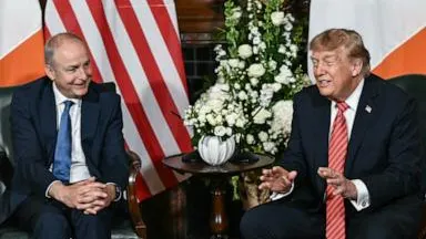 Irish leaders react after Trump says he'd 'love' to see a unified Ireland — ABC News (US)