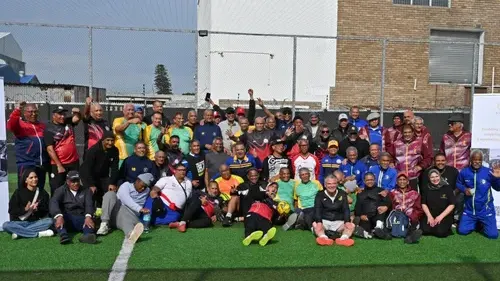 Football legends join Belgravia community in support of Farouk Abrahams — photograph supplied by IOL Entertainment