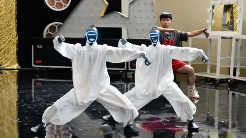 China's robot dancers limber up for America's Got Talent final — photograph supplied by IOL Entertainment