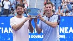 'I'm still in shock' - GB's Skupski wins US Open doubles title with Harrison — photograph supplied by BBC Sport