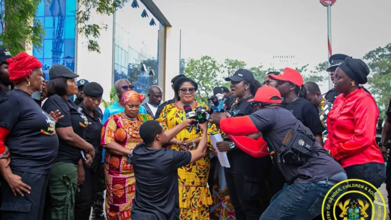 Women’s Voices Matter Movement petitions Gender Ministry over women’s rights and development — photograph supplied by MyJoyOnline