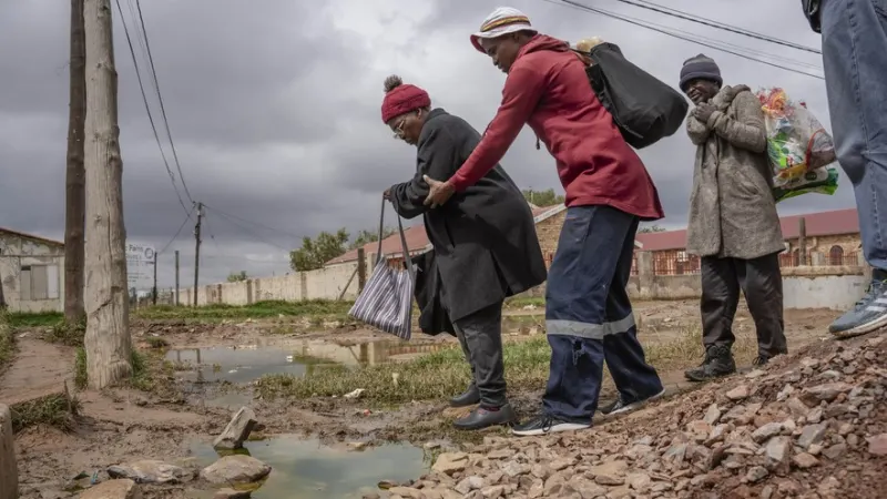 Elections 2026: This failing town is knee-deep in sewage — photograph supplied by Ground Up