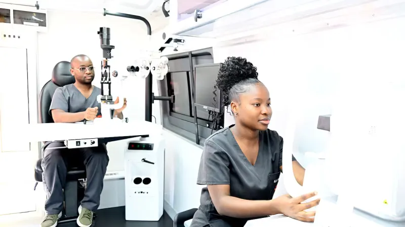 UJ takes eye care on the road with R2.5m mobile clinic — photograph supplied by TimesLIVE