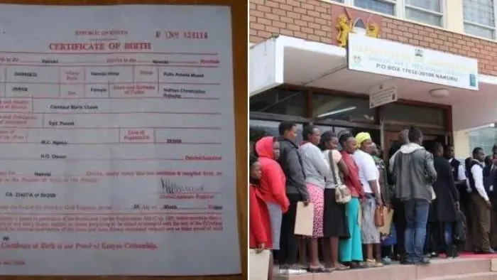 Huduma Kenya Explains ID Registration Rules for Kenyans Without Birth Certificates — photograph supplied by Kenyans.co.ke