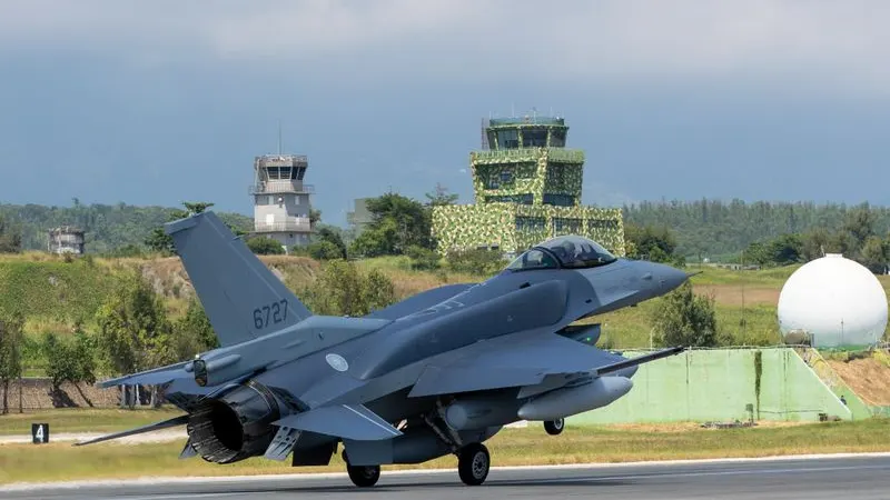 Taiwan’s first two F-16V fighter jets arrive to bolster defences against China — photograph supplied by Daily Maverick