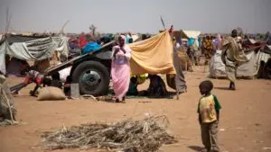 Riot, arson at North Darfur’s Kalma camp after youth slain — photograph supplied by Radio Dabanga