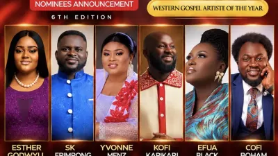 6th Western Gospel Awards unveils nominees ahead of November ceremony — MyJoyOnline