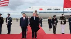 A red carpet and military flyover - How Trump welcomed Xi — photograph supplied by BBC World