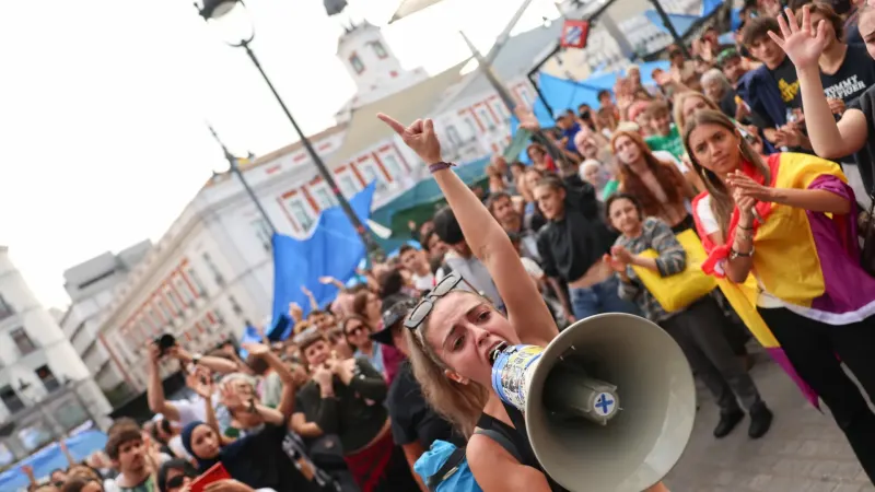 Spain protests: Evicted 87-year-old woman to return to Madrid home — photograph supplied by Al Jazeera