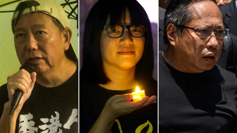 Organizers of Hong Kong Vigils for Tiananmen Massacre Sentenced to Prison — photograph supplied by NYT World