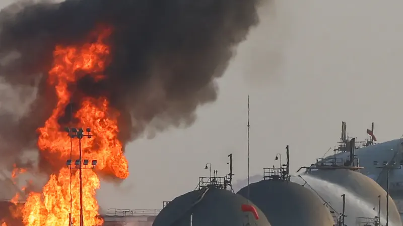 Houthis claim strike on Saudi energy facility as Yemen fighting intensifies — photograph supplied by Al Jazeera