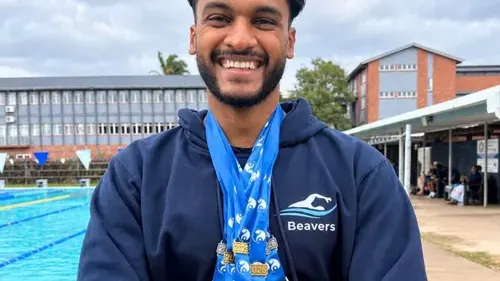 Six medals, three qualifying times: Kaydn Naidoo eyes Olympic dream — photograph supplied by IOL