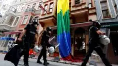 Turkish police detain dozens in raids on gay bars and homes of LGBTQ+ activists — photograph supplied by BBC World