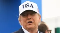 Trump doubles down on united Ireland comments on day two of visit — photograph supplied by BBC World