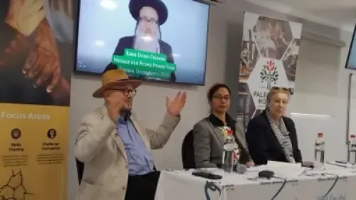 Galloway blasts ‘settler occupation’ during fiery Durban Palestine address — photograph supplied by IOL
