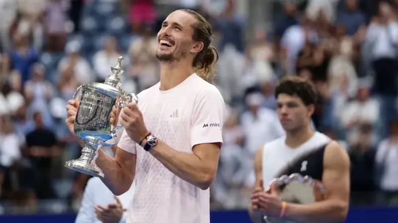 Six years after 2020 heartbreak, Zverev beats Shelton to finally win US Open — photograph supplied by Times of India