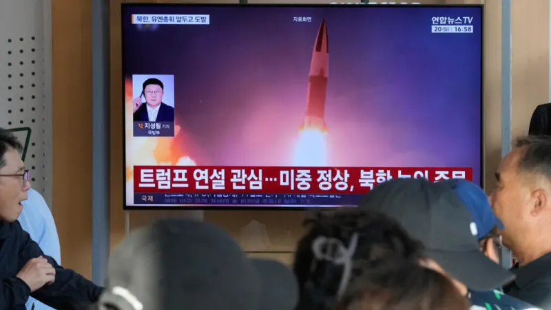 North Korea fires two ballistic missiles into the sea in latest weapons display — photograph supplied by France 24