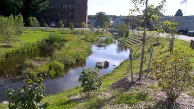 Massachusetts town uncovers buried brook, replaces parking lot with wetlands — Times of India