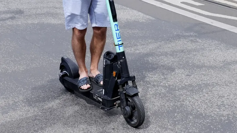 Doctors warn of 'exponential' rise in e-scooter and scrambler bike injuries — photograph supplied by Sky News World