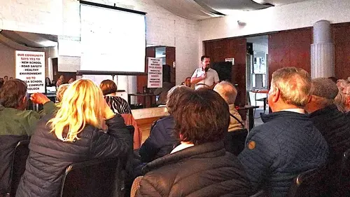 Residents call for review of traffic plans for proposed Tokai High School — photograph supplied by IOL (site feed)
