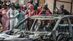 Two mass shootings in South Africa leave 27 dead — photograph supplied by BBC World