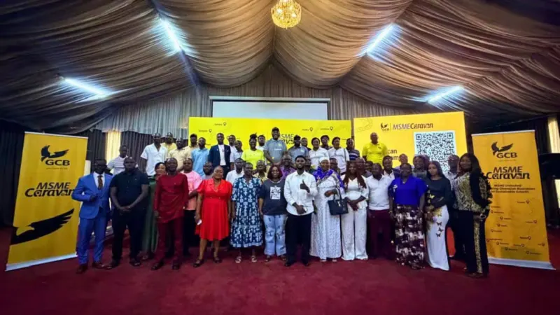 GCB Bank unveils GH¢1m unsecured loans to boost business growth at Kumasi MSME Caravan — photograph supplied by MyJoyOnline